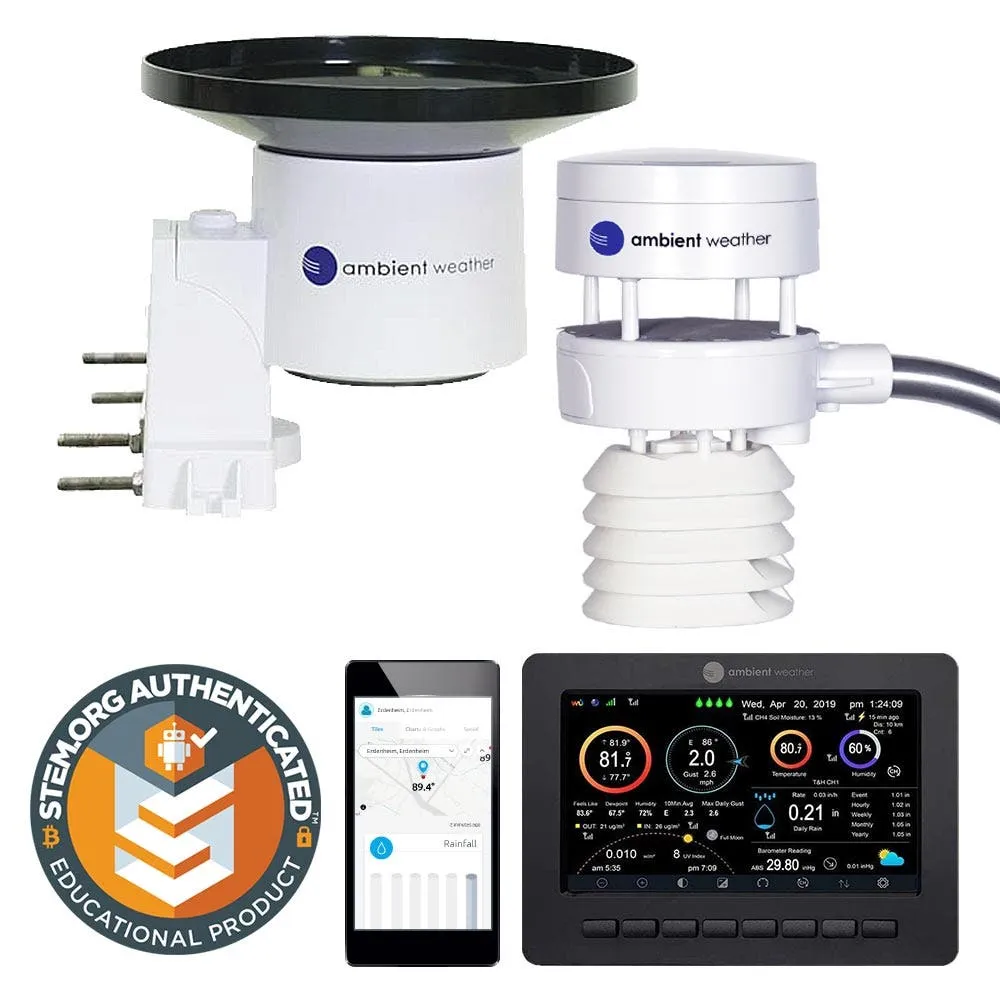 Ambient Weather WS-5000 Ultrasonic Smart Weather Station