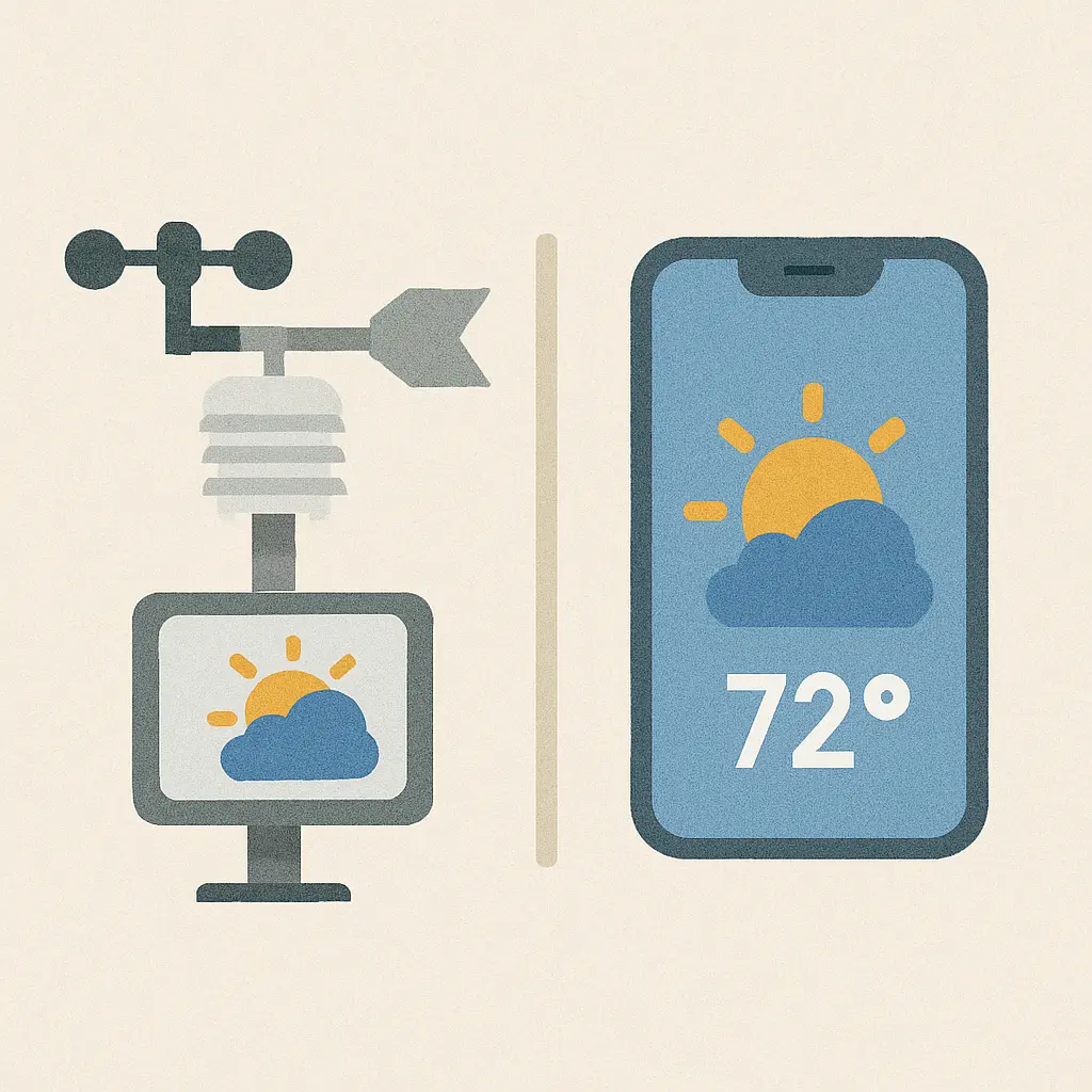 Faut-il une station météo si j’utilise déjà une application ?