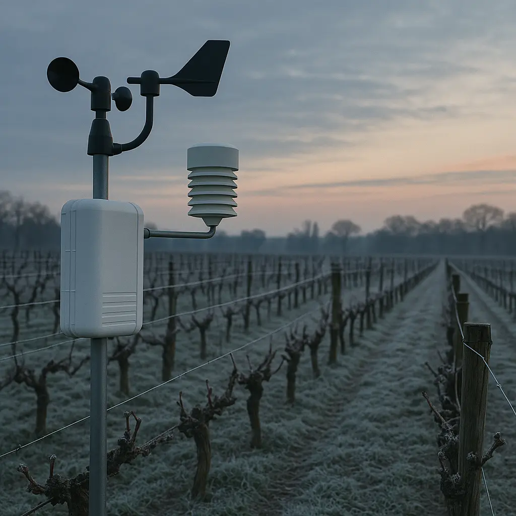 Quelle station météo pour alerte gel en viticulture ?