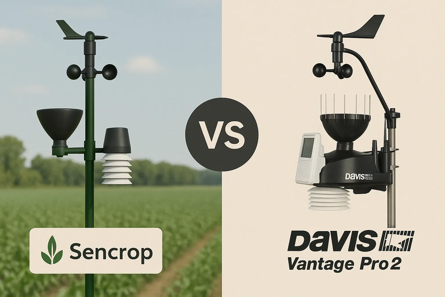 Sencrop ou Davis Vantage Pro2 : laquelle choisir selon votre profil ?