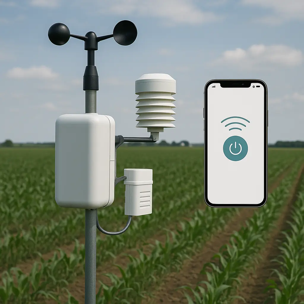 Station météo connectée pour automatiser l’irrigation