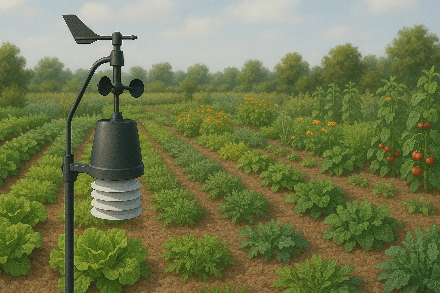 Choisir une station météo pour le maraîchage diversifié