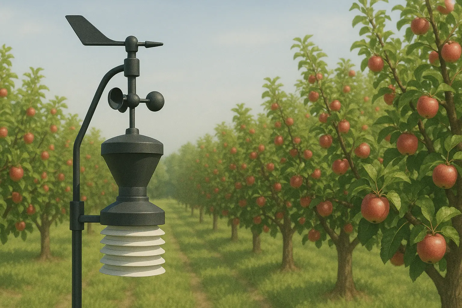 Station météo pour vergers : capteurs indispensables et modèles adaptés