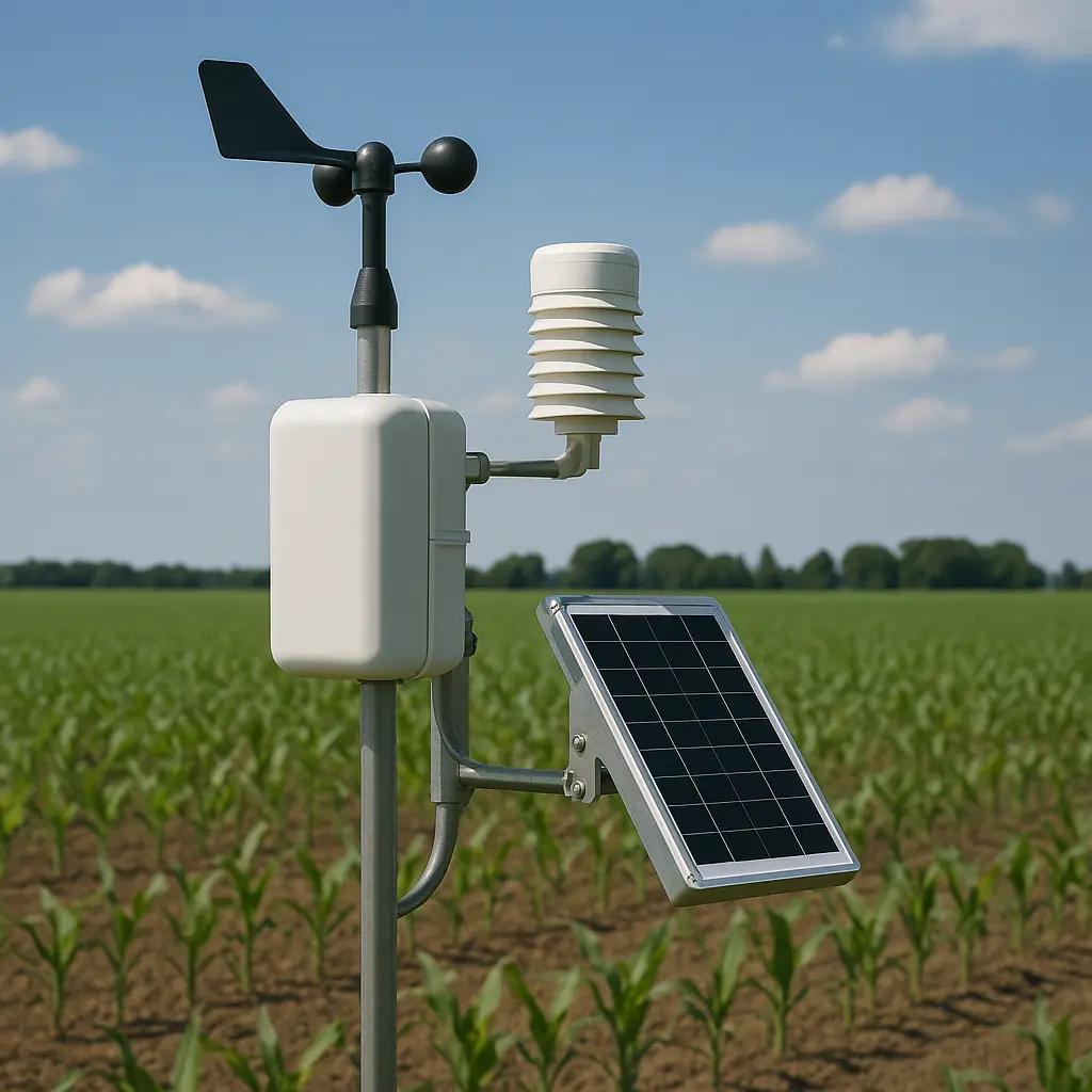 Stations météo solaires pour parcelles sans électricité