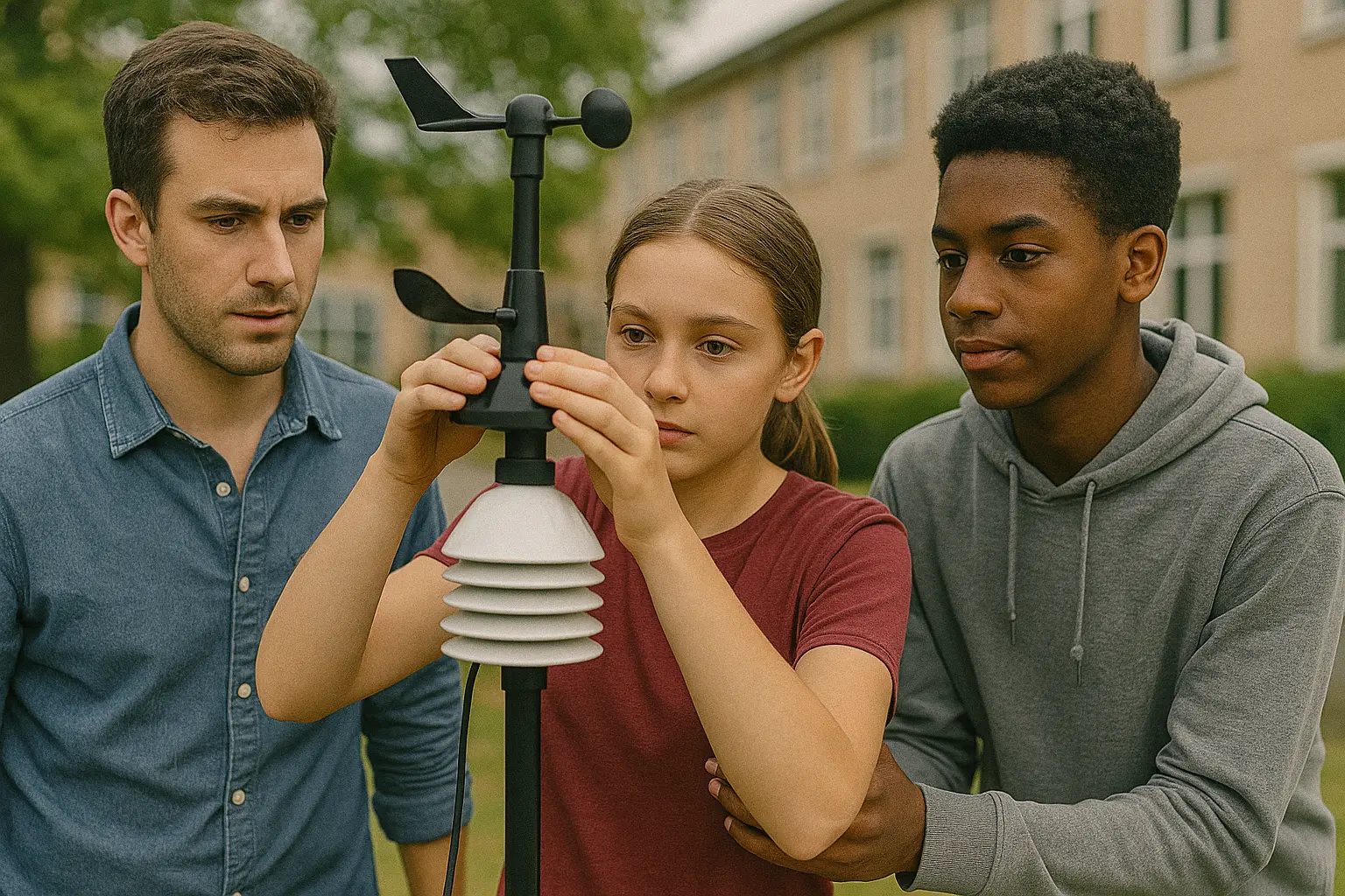 Utiliser une station météo pour l'observation du temps à l'école