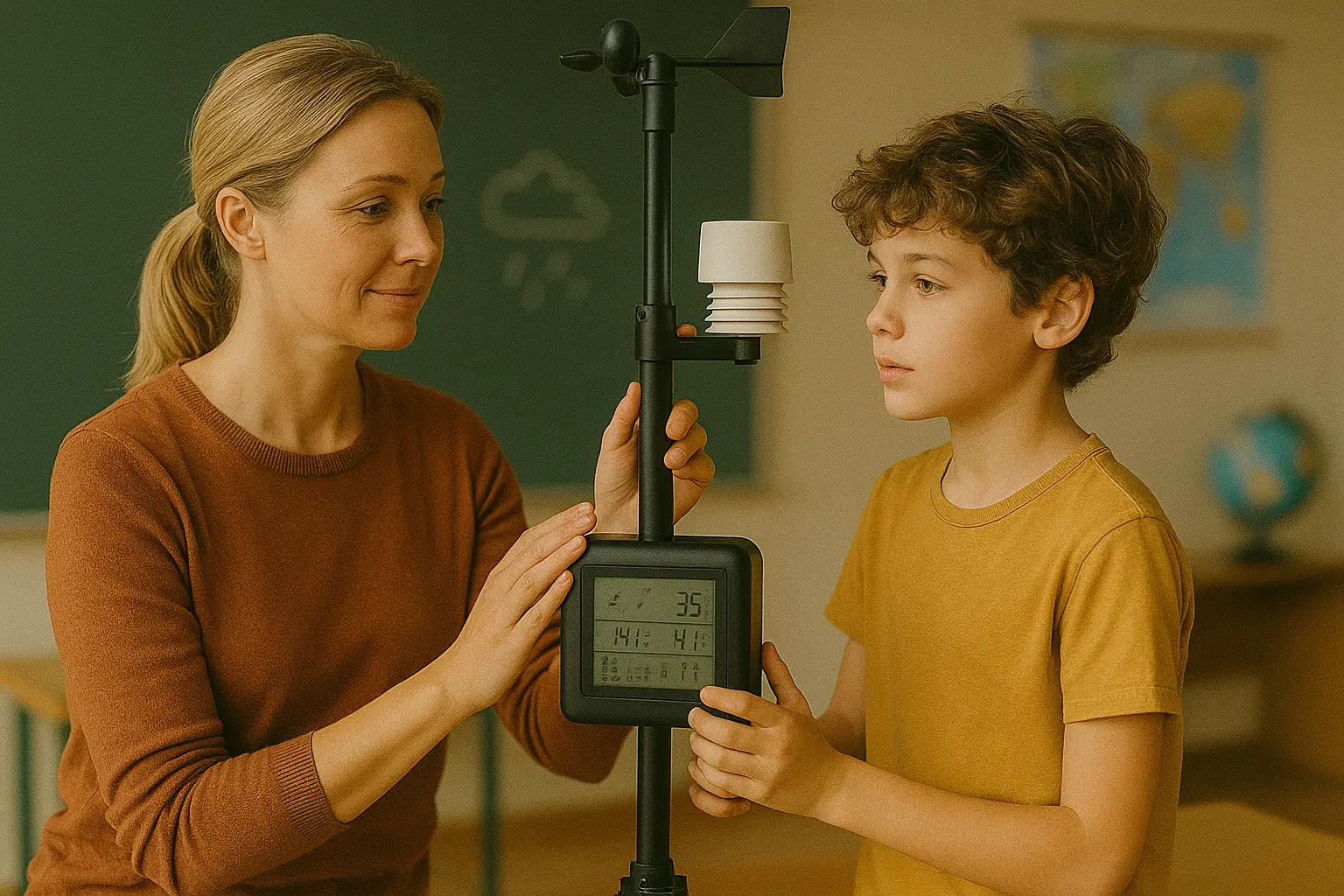 Installer une station météo intérieure dans une classe